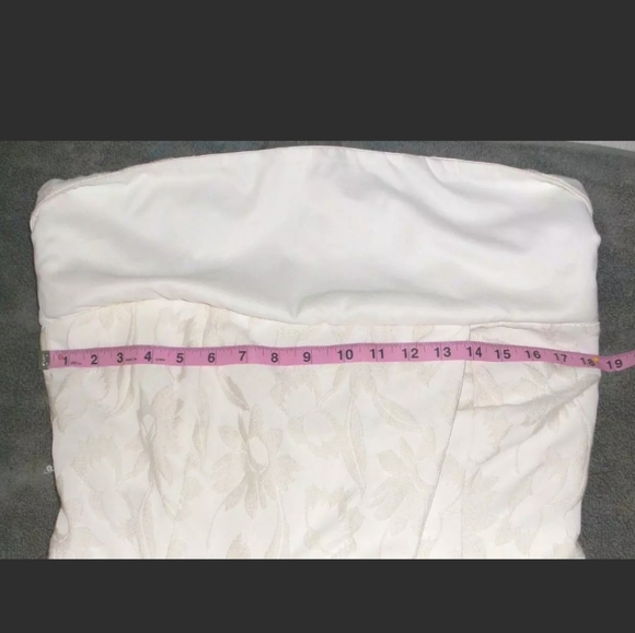 NWT Alexis Isotta Floral Brocade Strapless Wrap Tie Dress XL - Picture 10 of 13